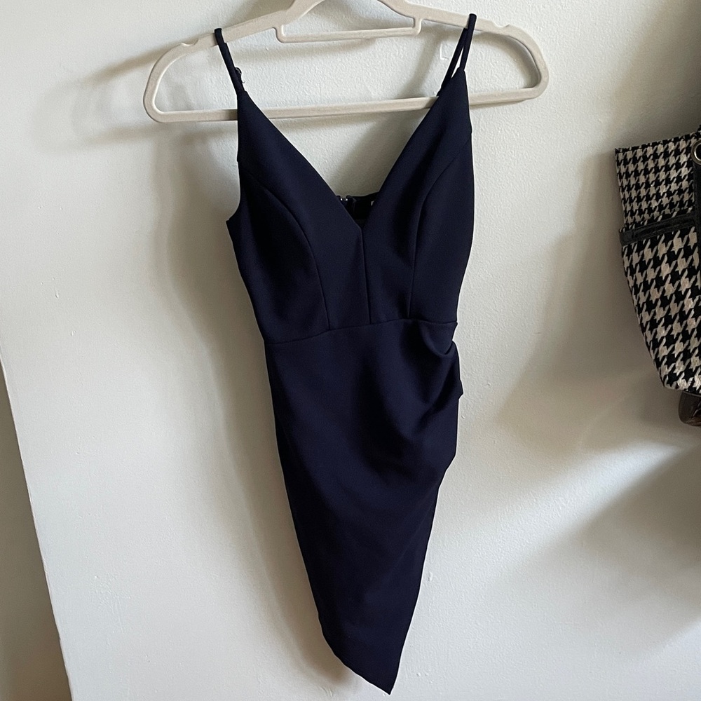 Elegant Navy Blue Women's Dress